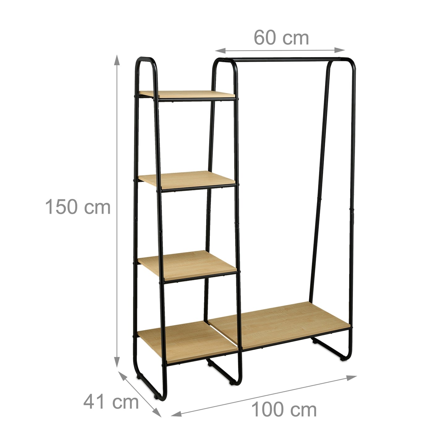 Upholstery with shelves