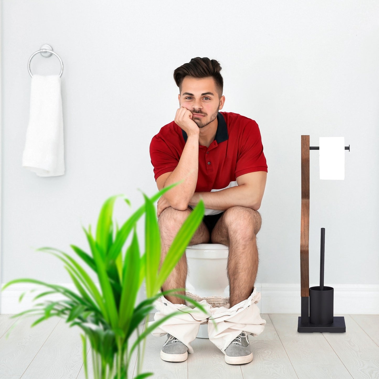 Upright WC Set in Black
