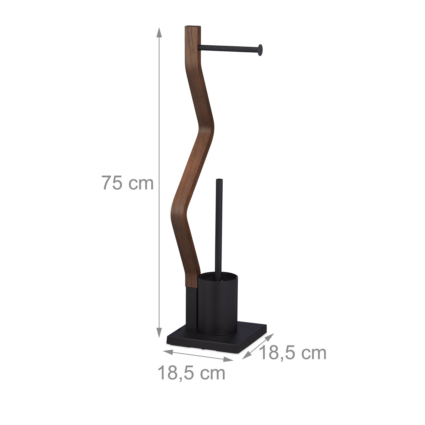 Upright WC Set in Black