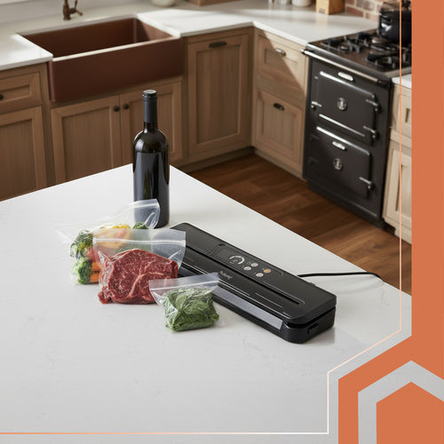 Vacuum Sealer 80 kPa with Sliding Cutter & Bags