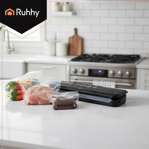 Vacuum Sealer 80 kPa with Sliding Cutter & Bags