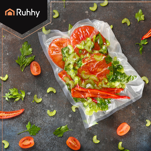 Vacuum Sealer Foil Roll, 28x600cm, Knurled, Clear