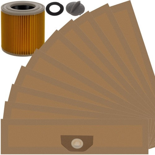 Vacuum cleaner bags - 10 pcs. + Malatec 22580 filter