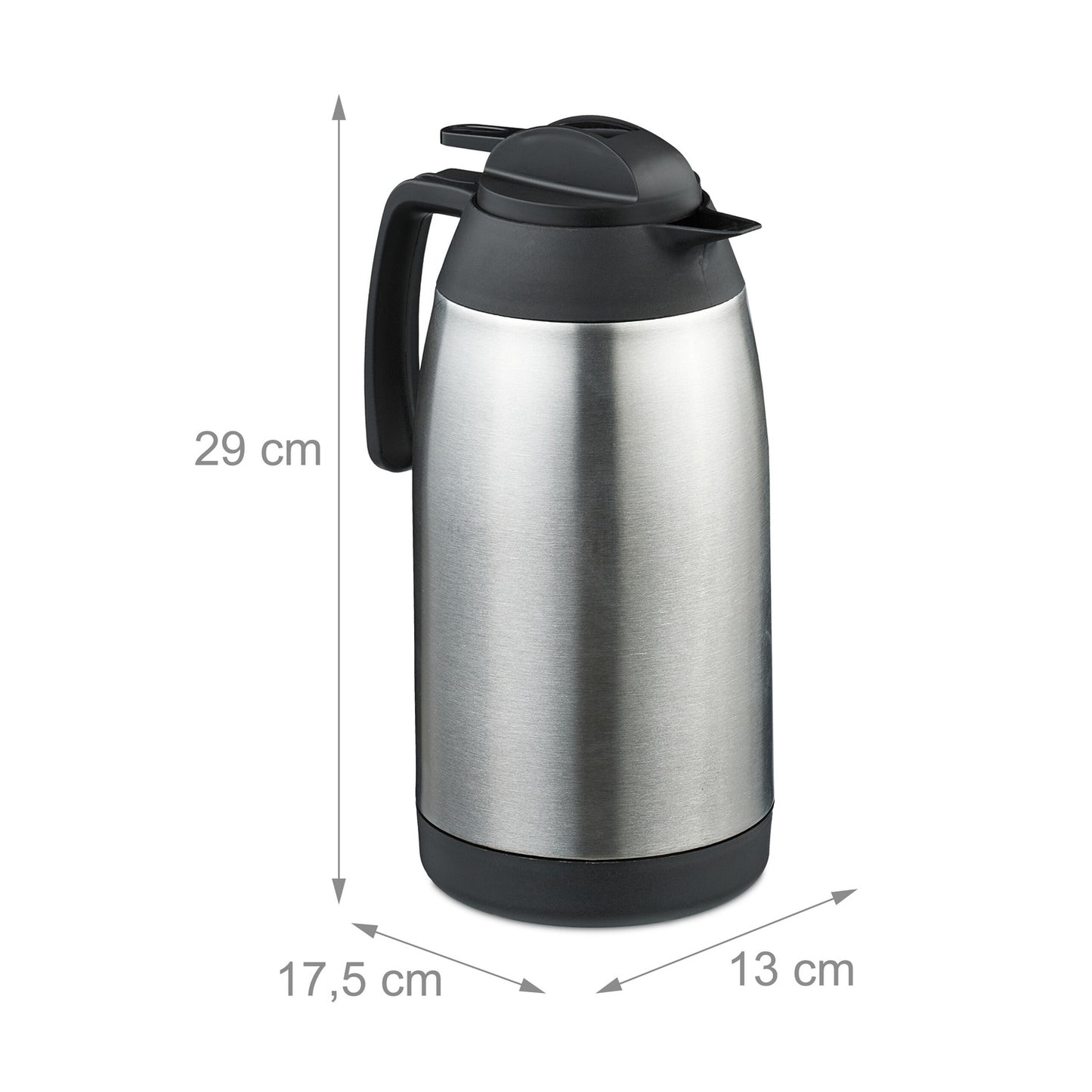 Vacuum jug in stainless steel 2.1 liters