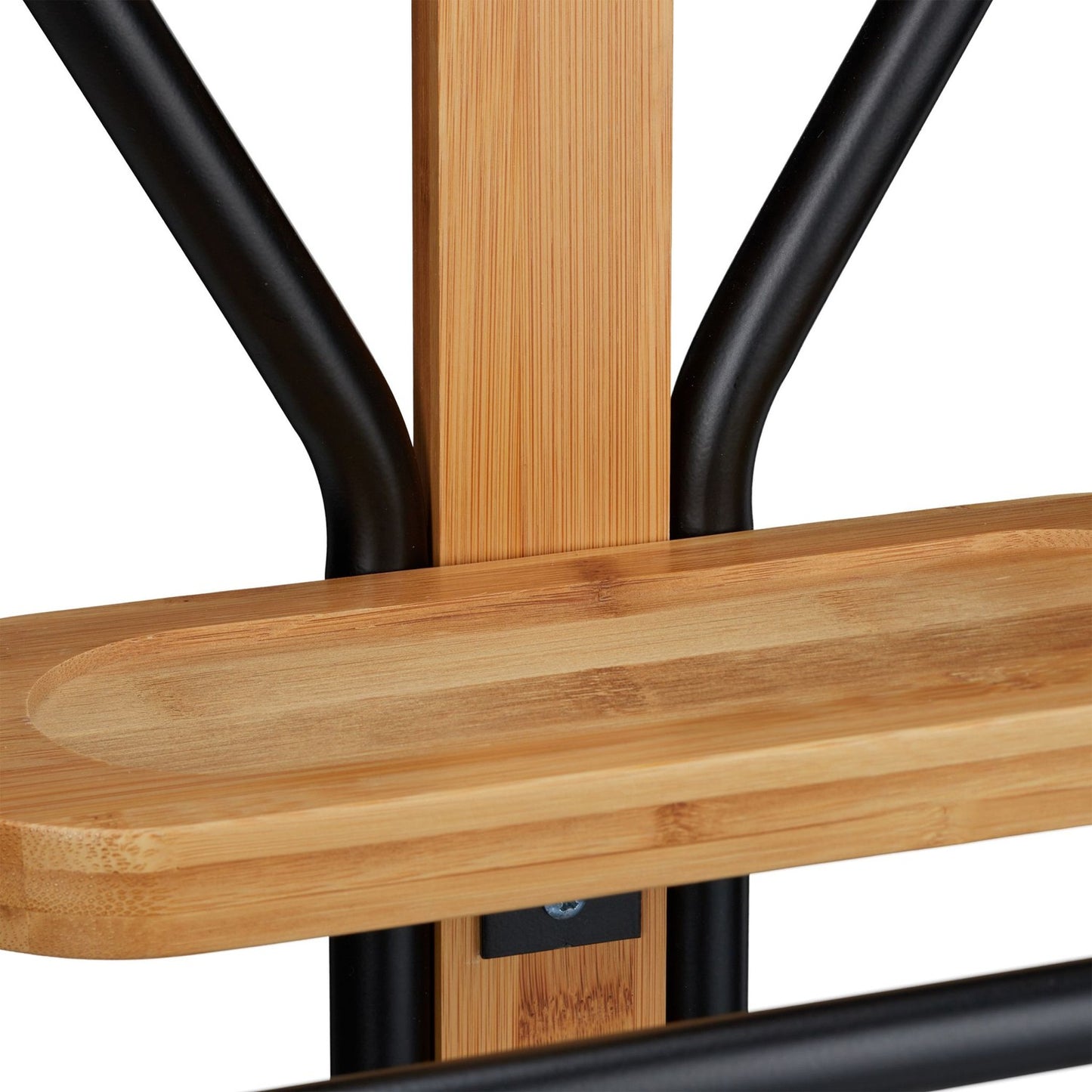 Valet Stand – Bamboo & Steel Suit Organizer