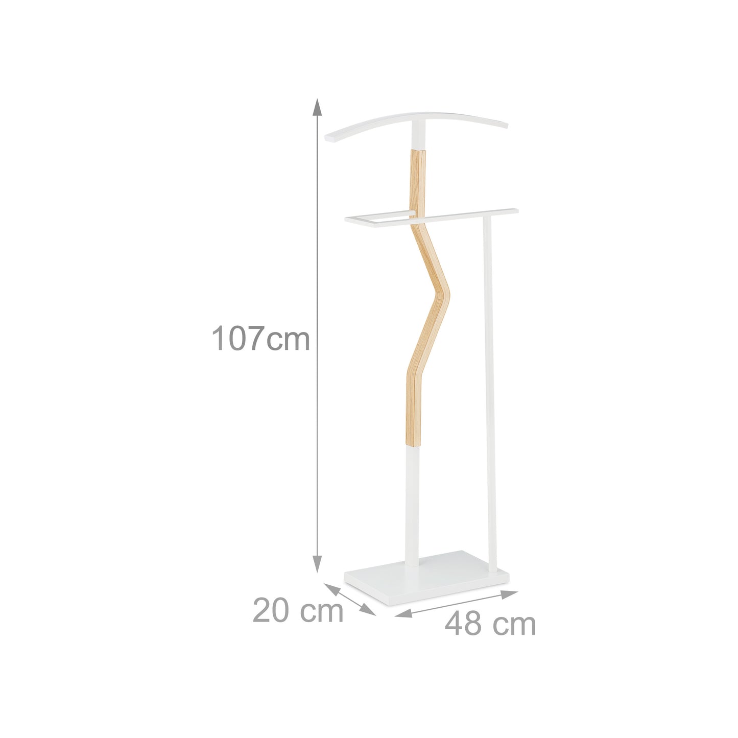 Valet Suit Stand White