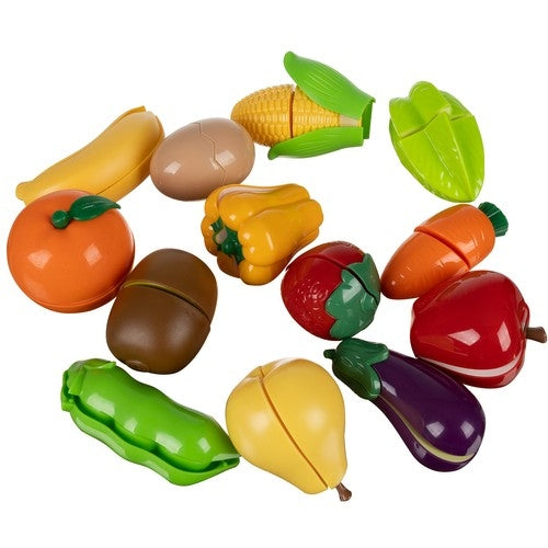 Vegetables and fruits for cutting with a basket 22877