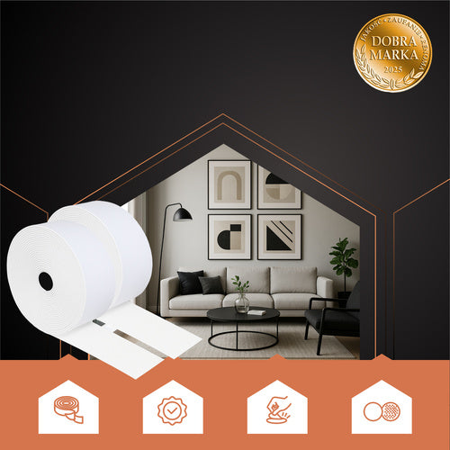 Velcro Self-Adhesive Tape, 5m x 5cm, White