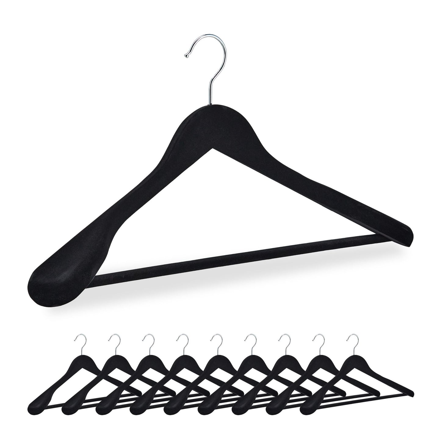 Velvet Clothes Hanger Set of 10