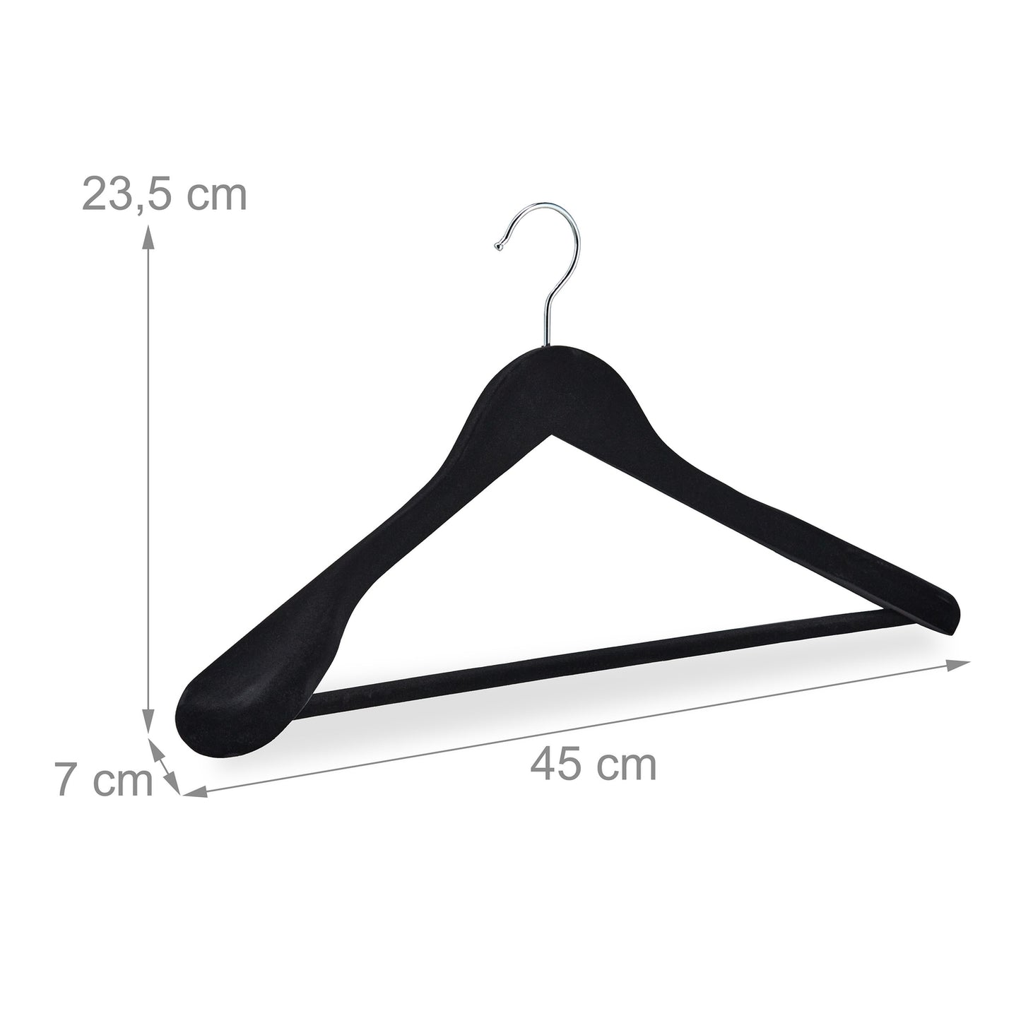 Velvet Clothes Hanger Set of 10