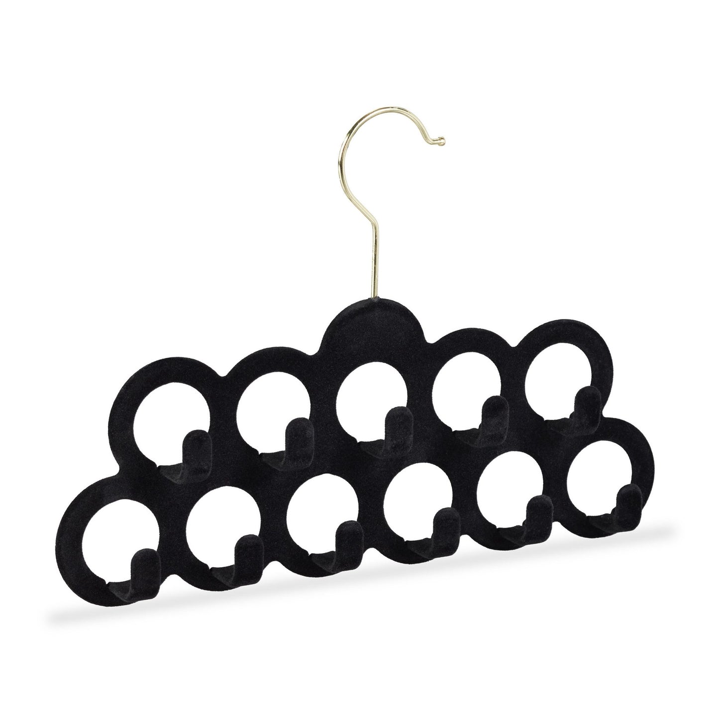 Velvet scarf holder