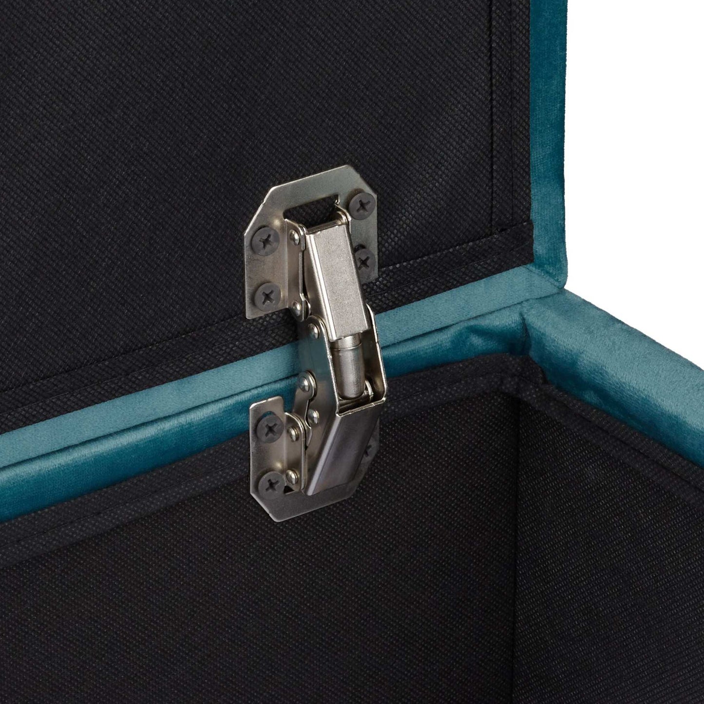 Velvet stool with storage