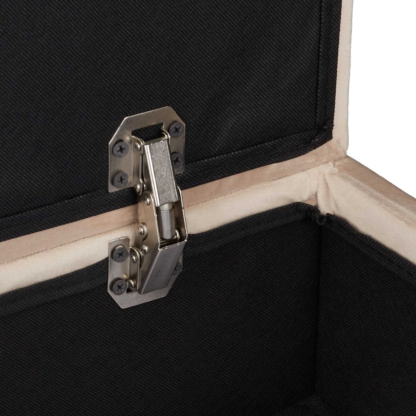 Velvet stool with storage