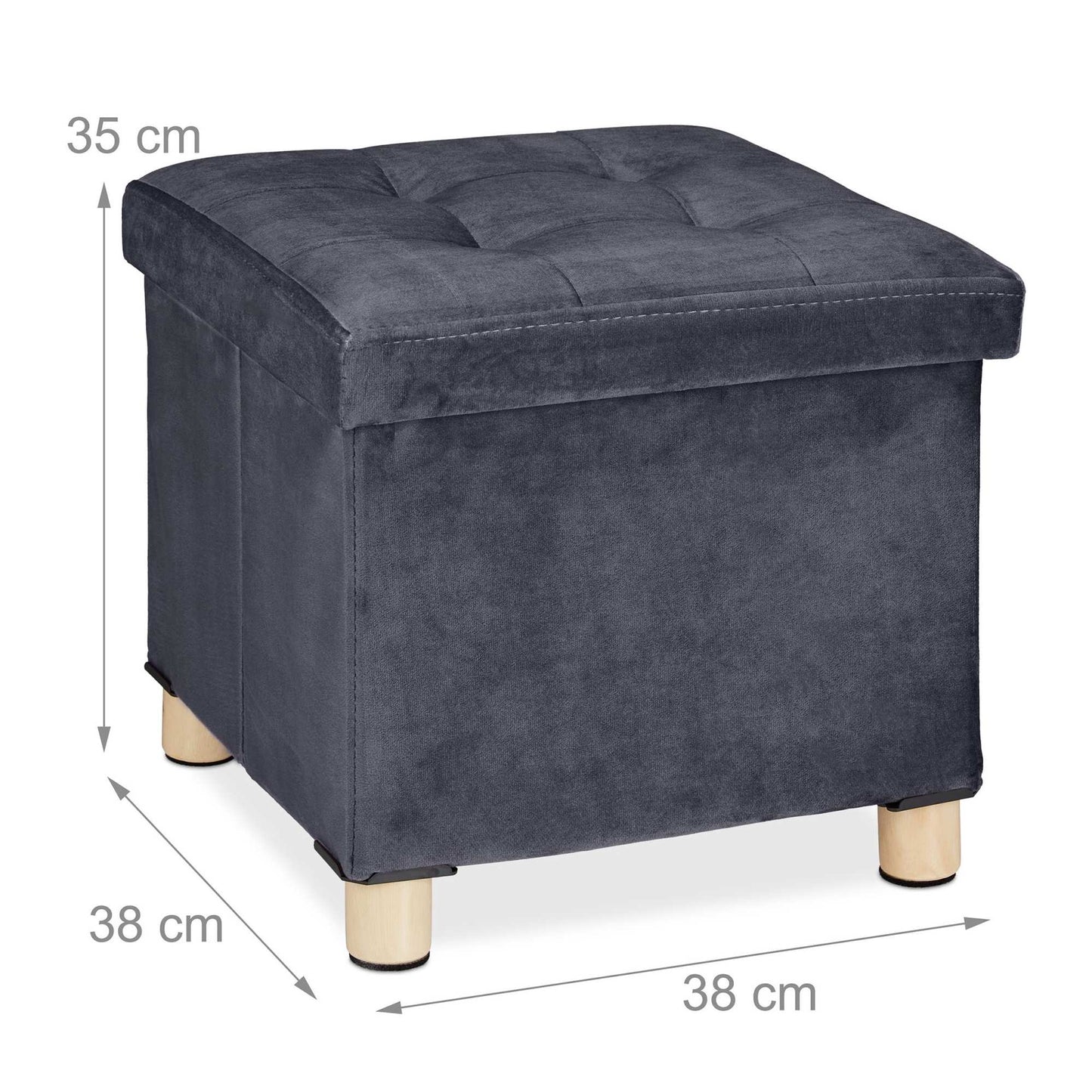 Velvet stool with tray