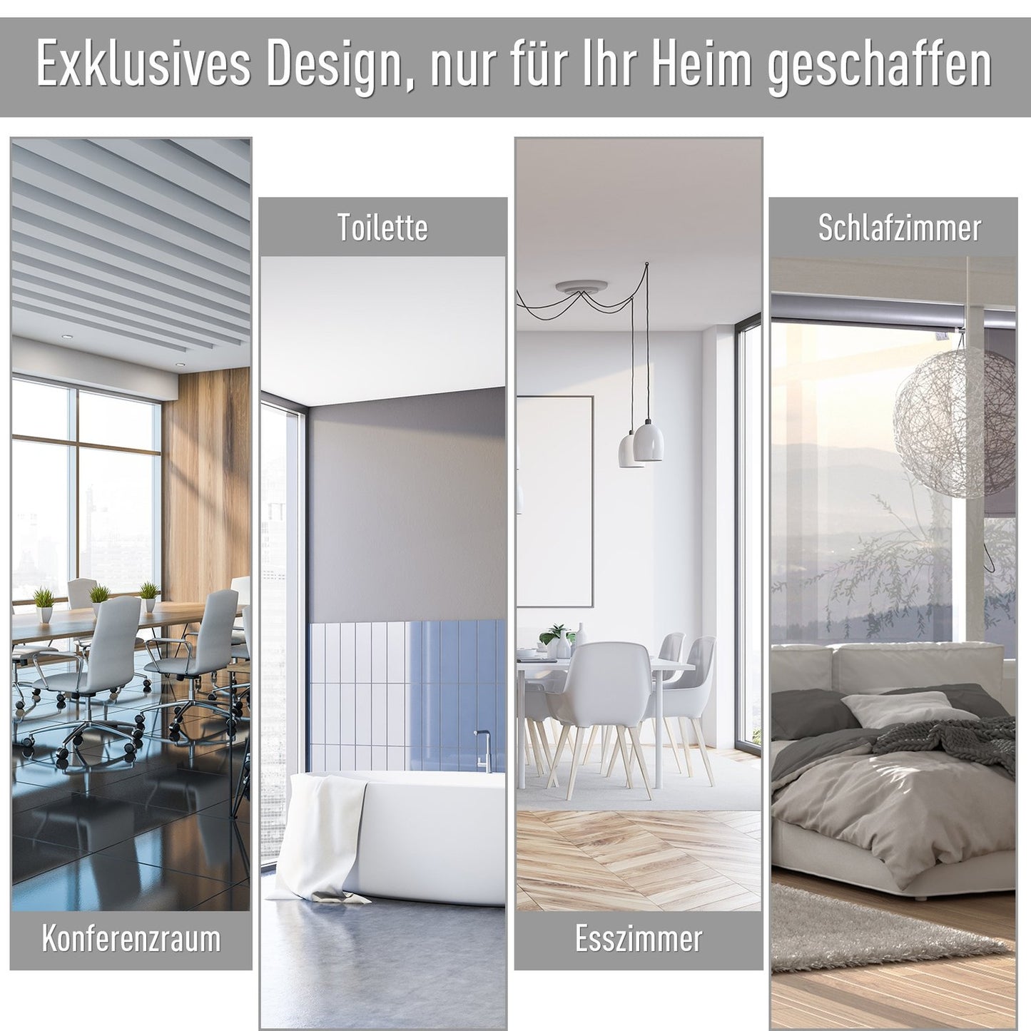Balcony awning – Polyester aluminium, 120x200cm, wind protection