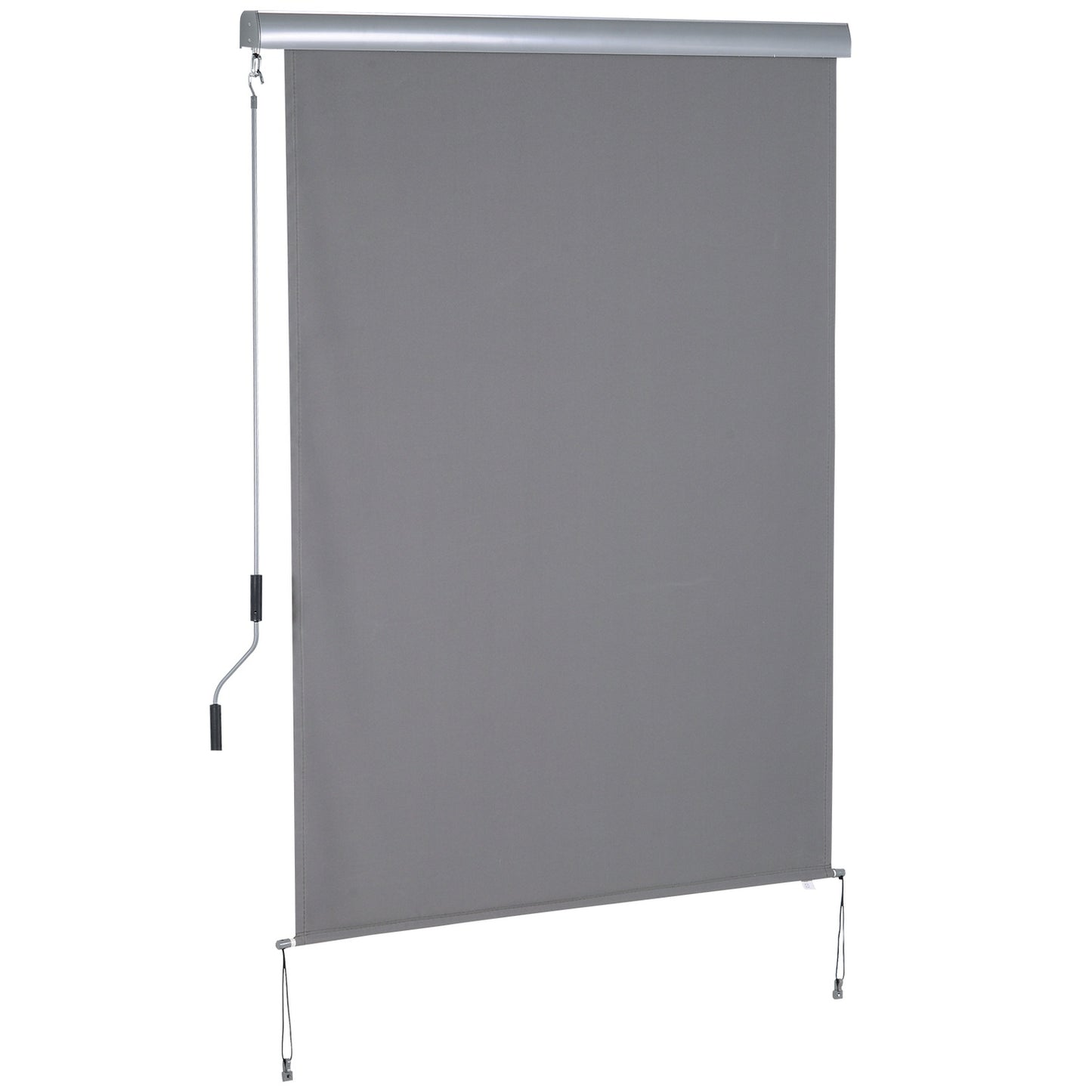 Vertical Balcony Awning, Grey, 140x200 cm, Wind protection