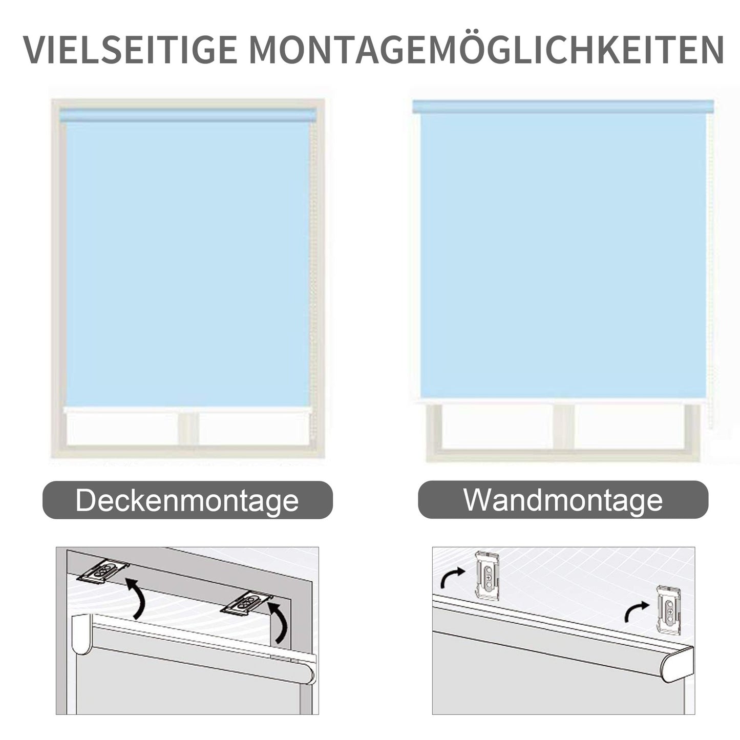 Creamy white Vertical Balcony Awning, windproof, 100x140cm