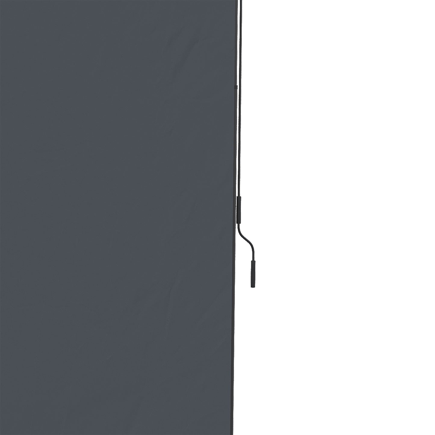 Vertical Awning 200x292 cm, Adjustable Gray Aluminium
