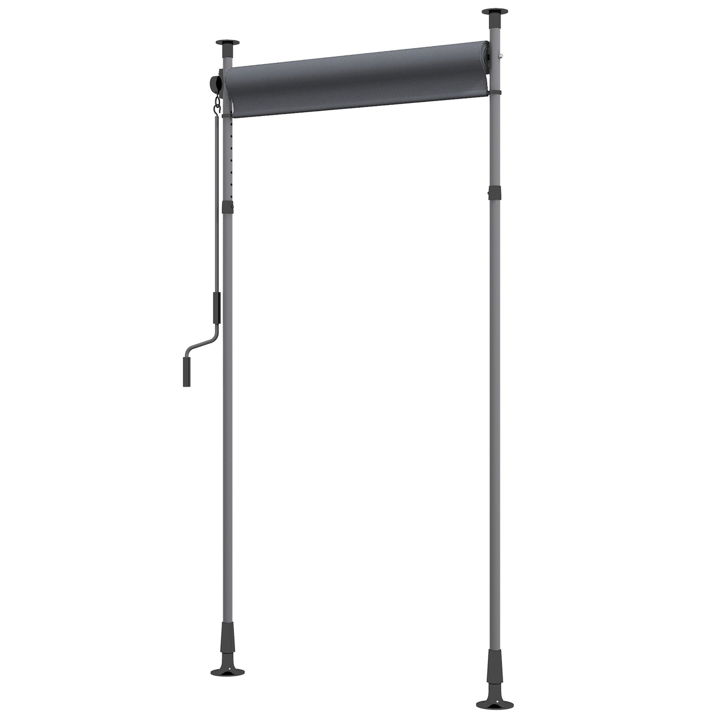 Dark gray Weatherproof Balcony awning - 150x220-310cm