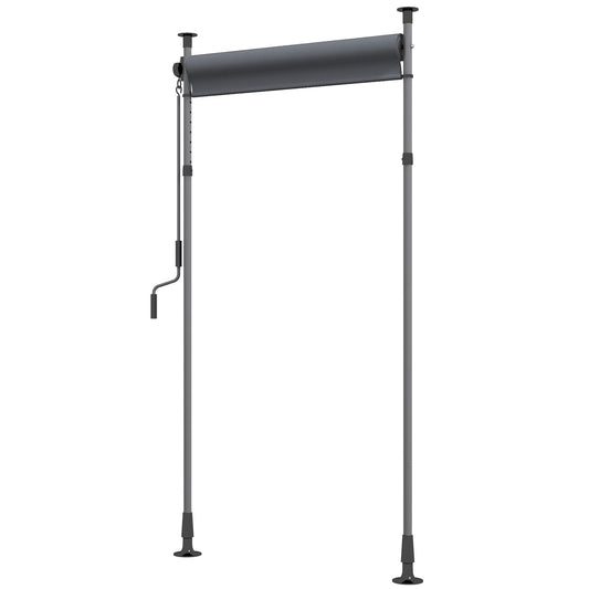 Dark gray Weatherproof Balcony awning - 150x220-310cm