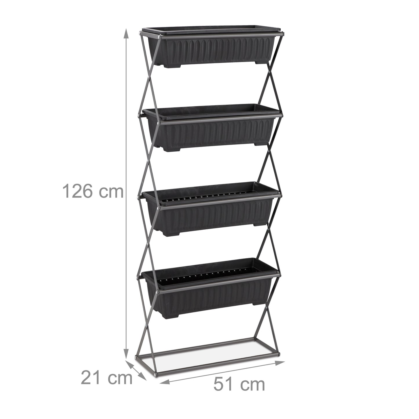 Vertical bed with 4 levels