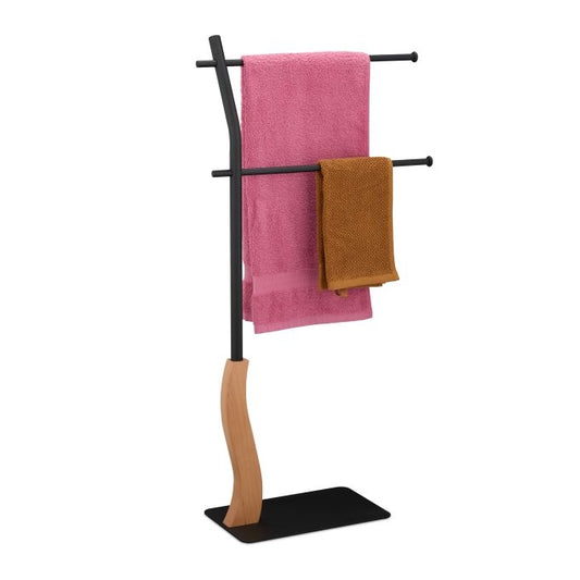 Vertical towel rail