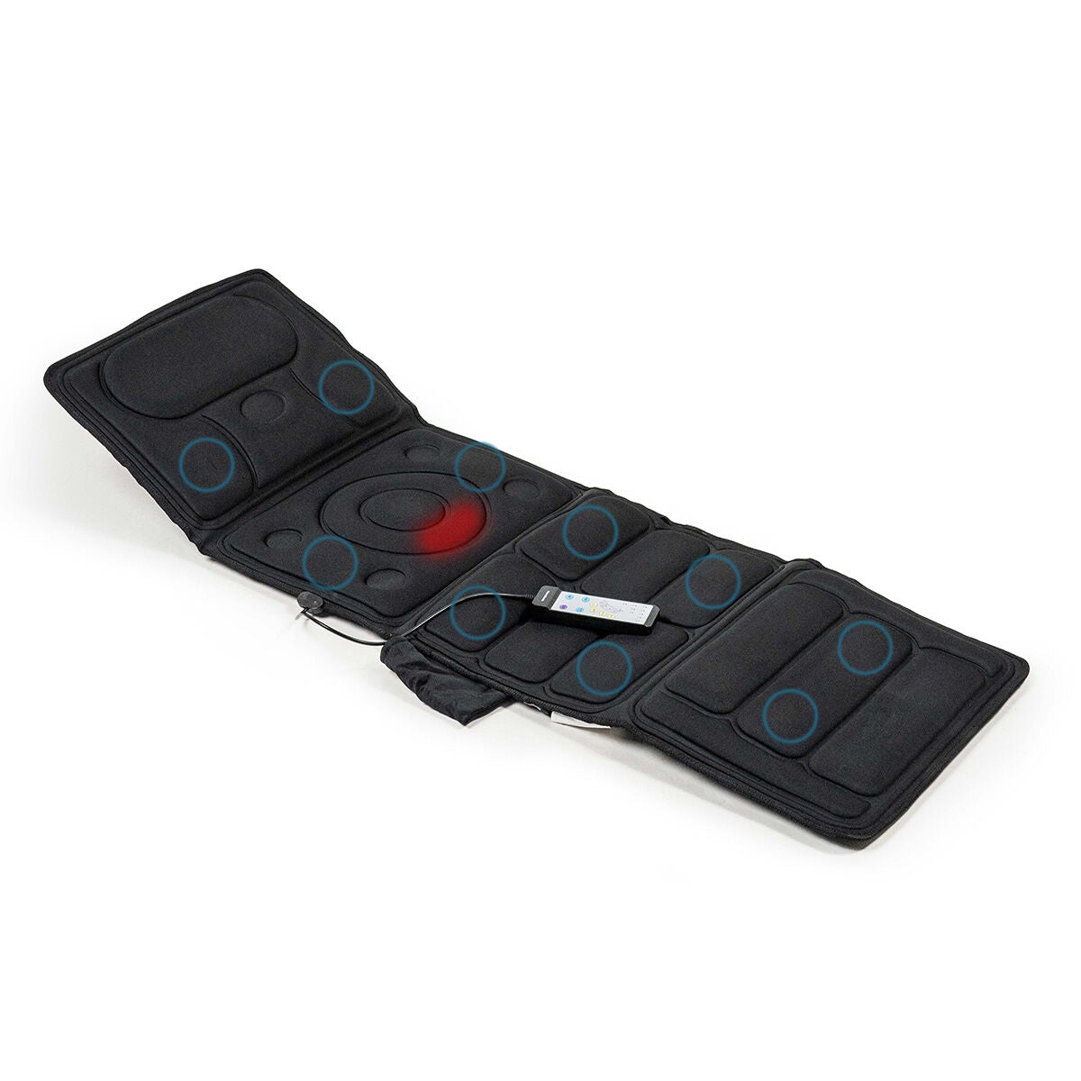 Vibration Massage Mattress with Heat, 10 Motors, Remote