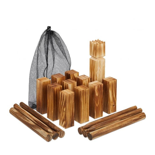 Viking Kubb Wooden Game Set