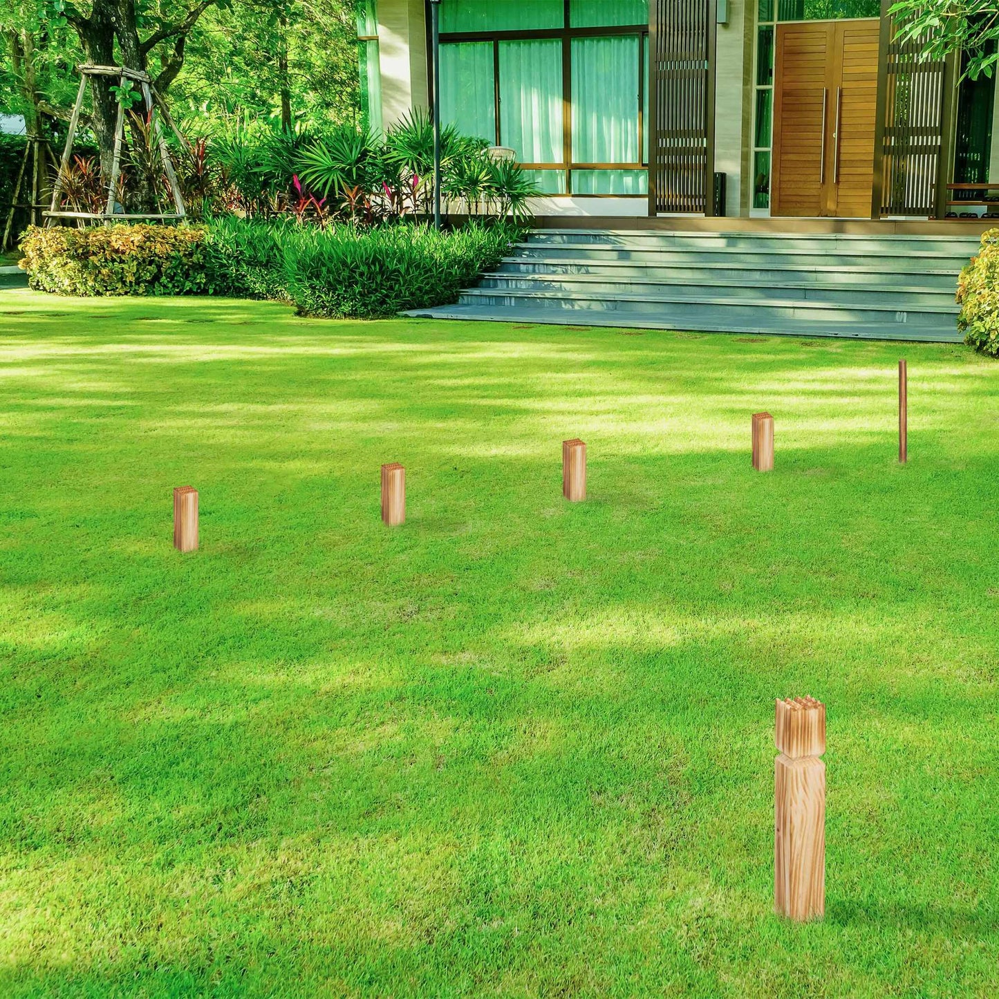 Viking Kubb Wooden Game Set