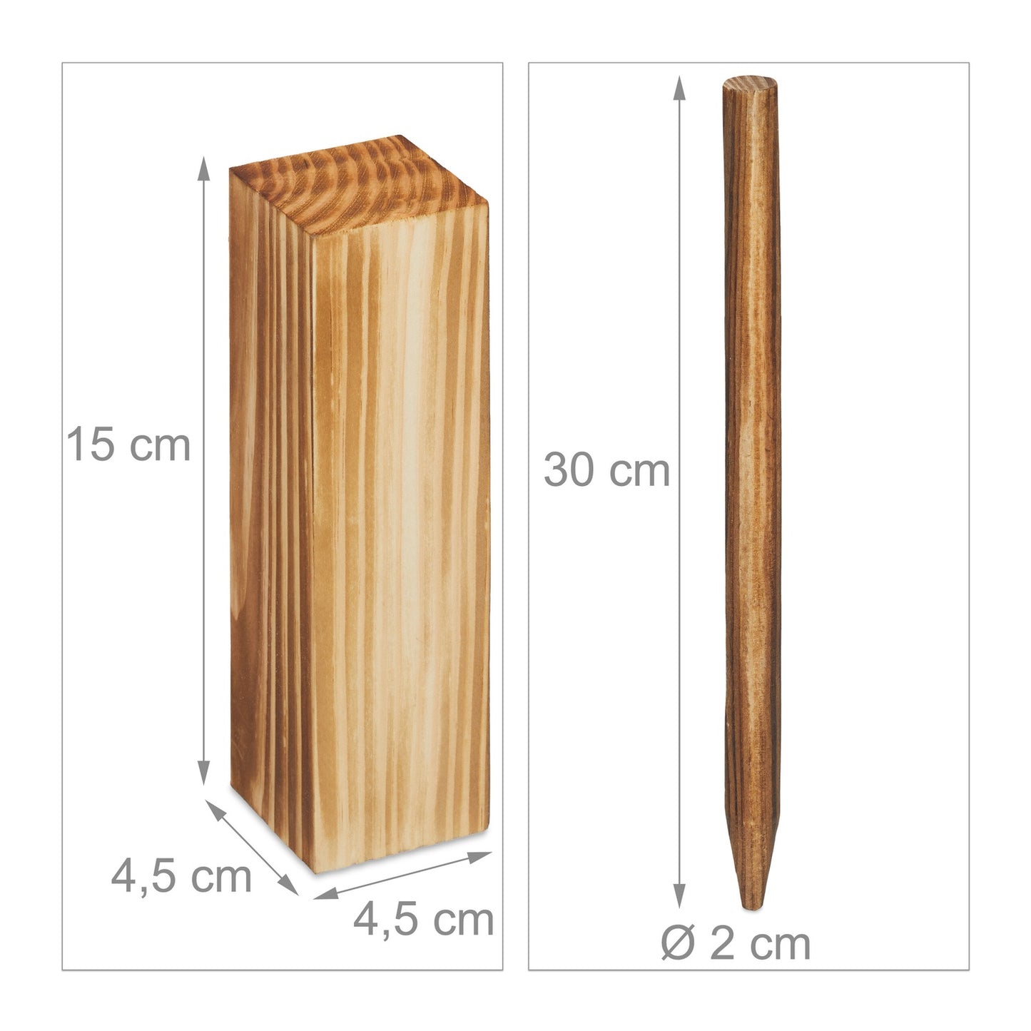 Viking Kubb Wooden Game Set
