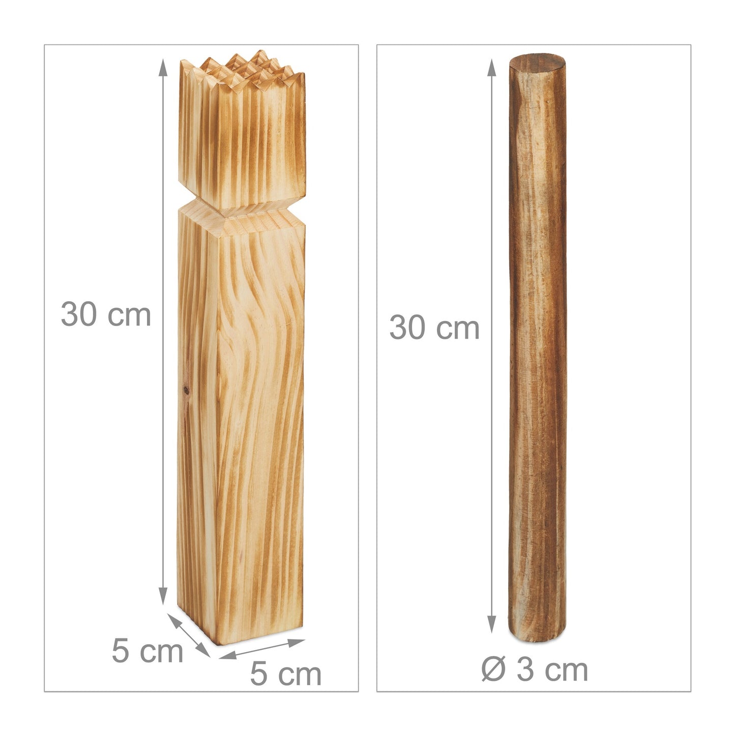 Viking Kubb Wooden Game Set