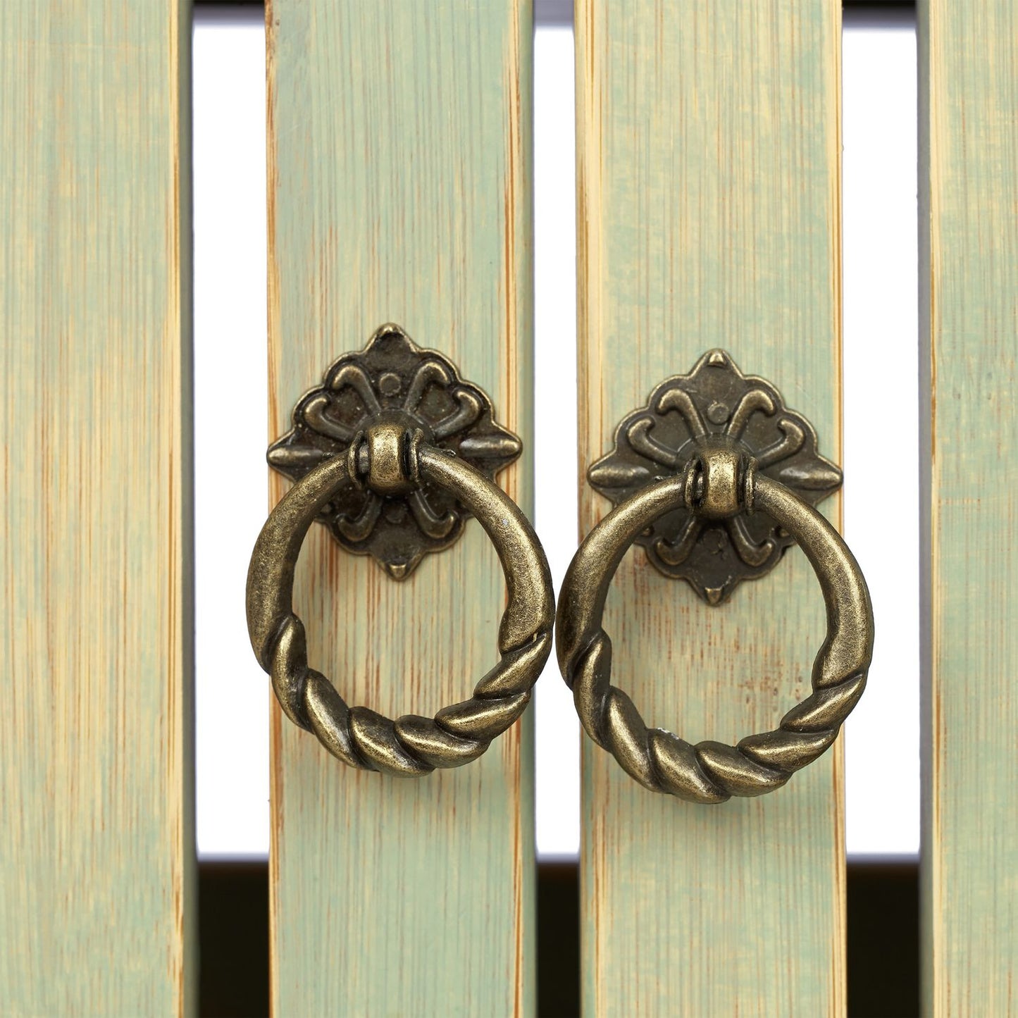 Vintage Bamboo Wall Cabinet