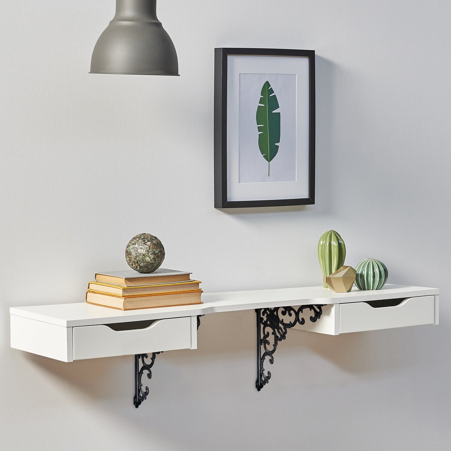 Vintage Cast Iron Shelf Brackets, Set of 4, 90° Angle