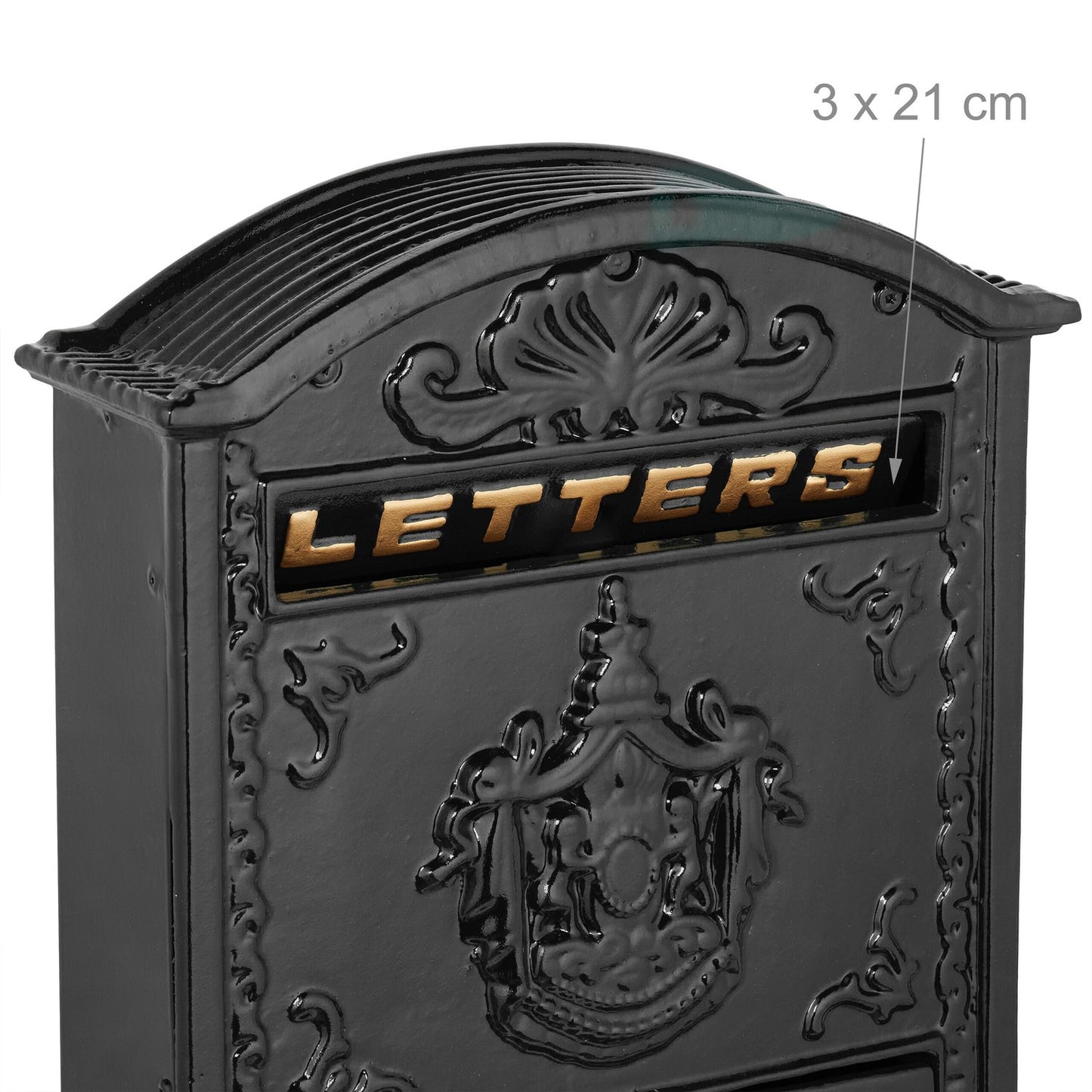 Vintage Letterbox with Lock – Antique Style Mailbox
