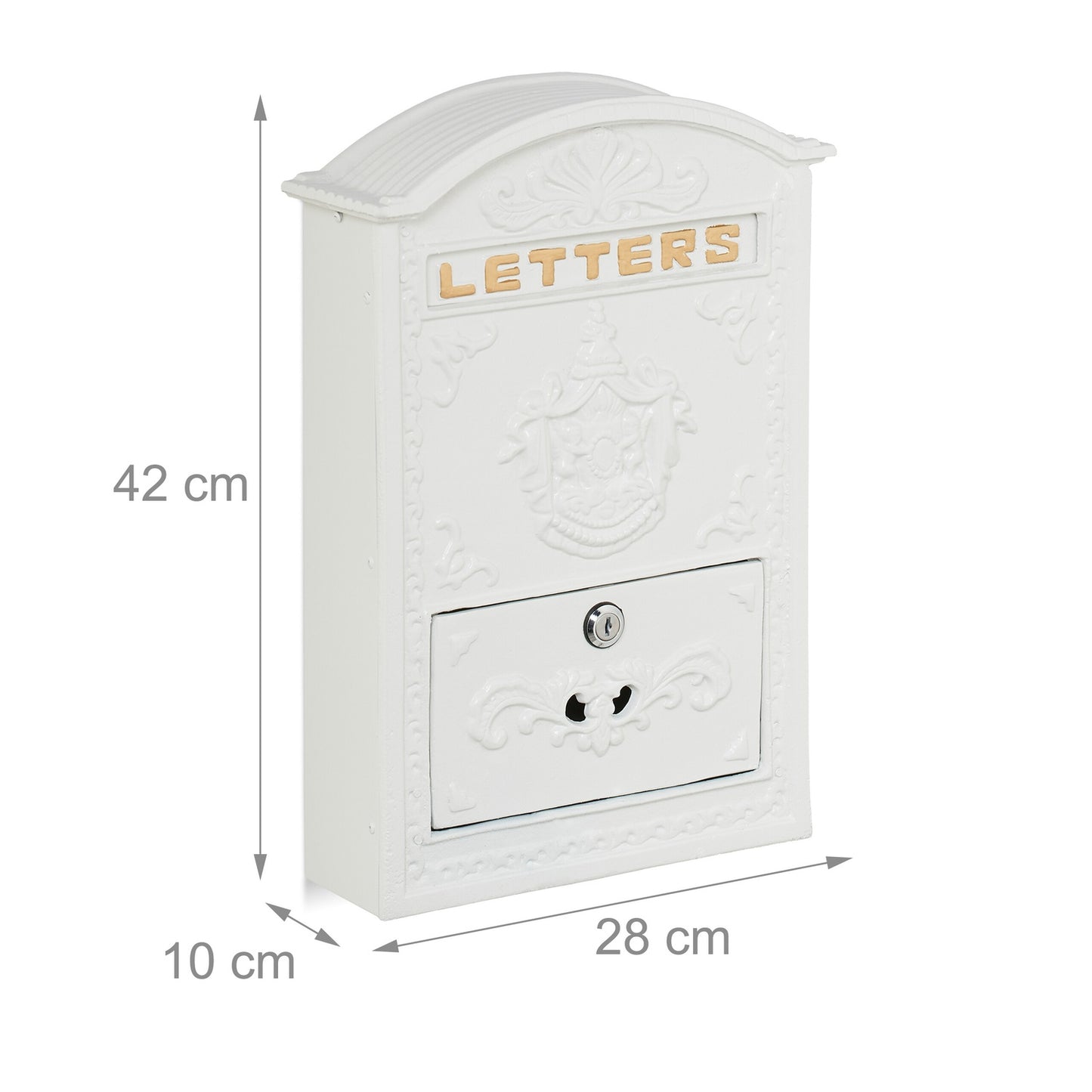 Vintage Letterbox with Lock – Nostalgic Post Box
