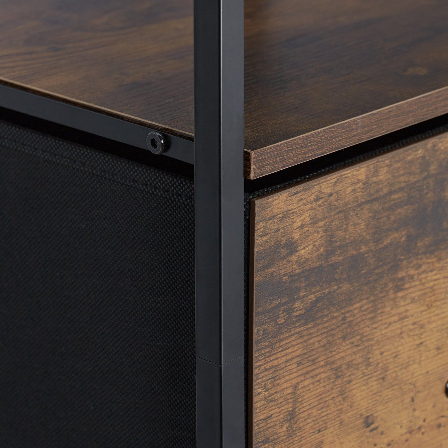 Vintage shelf in industrial design