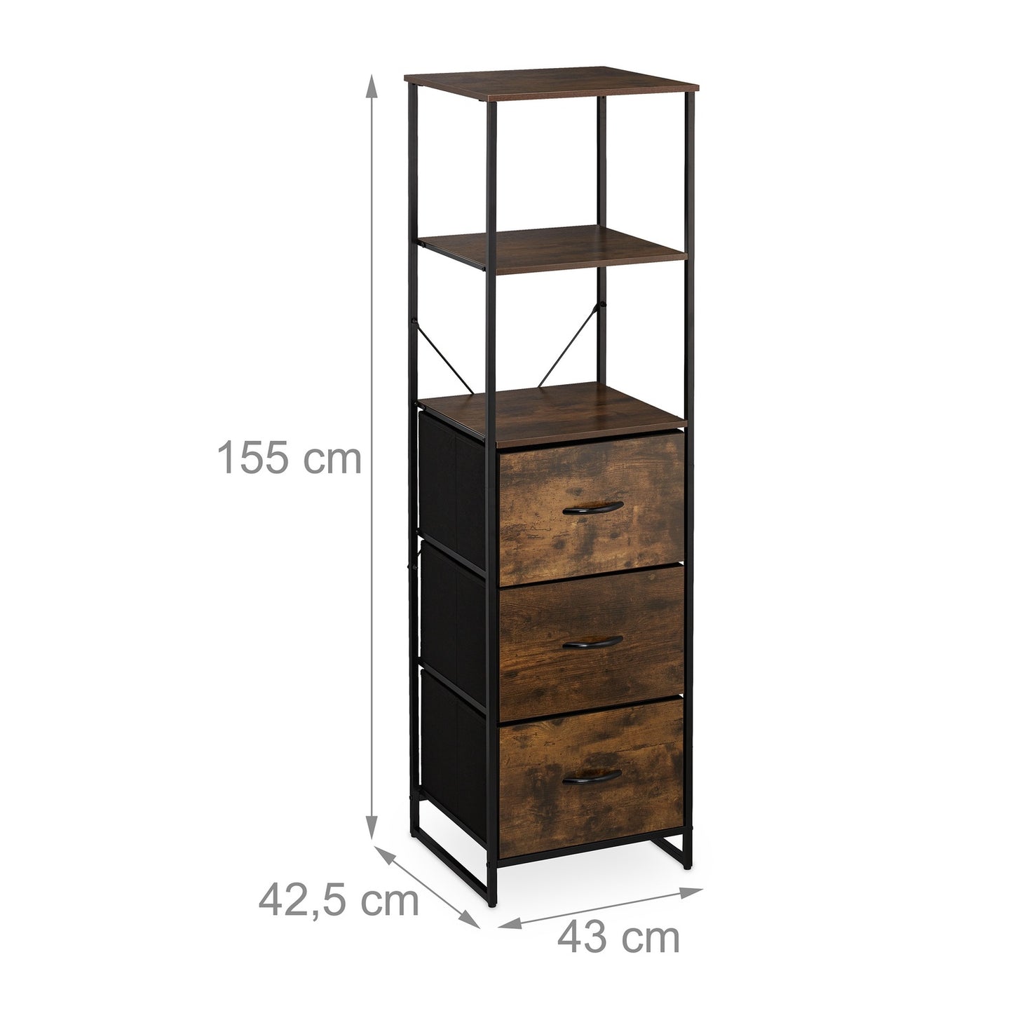 Vintage shelf in industrial design