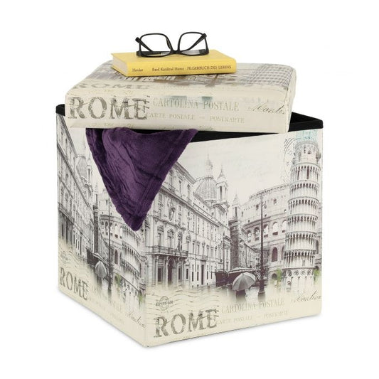 Vintage stool with storage