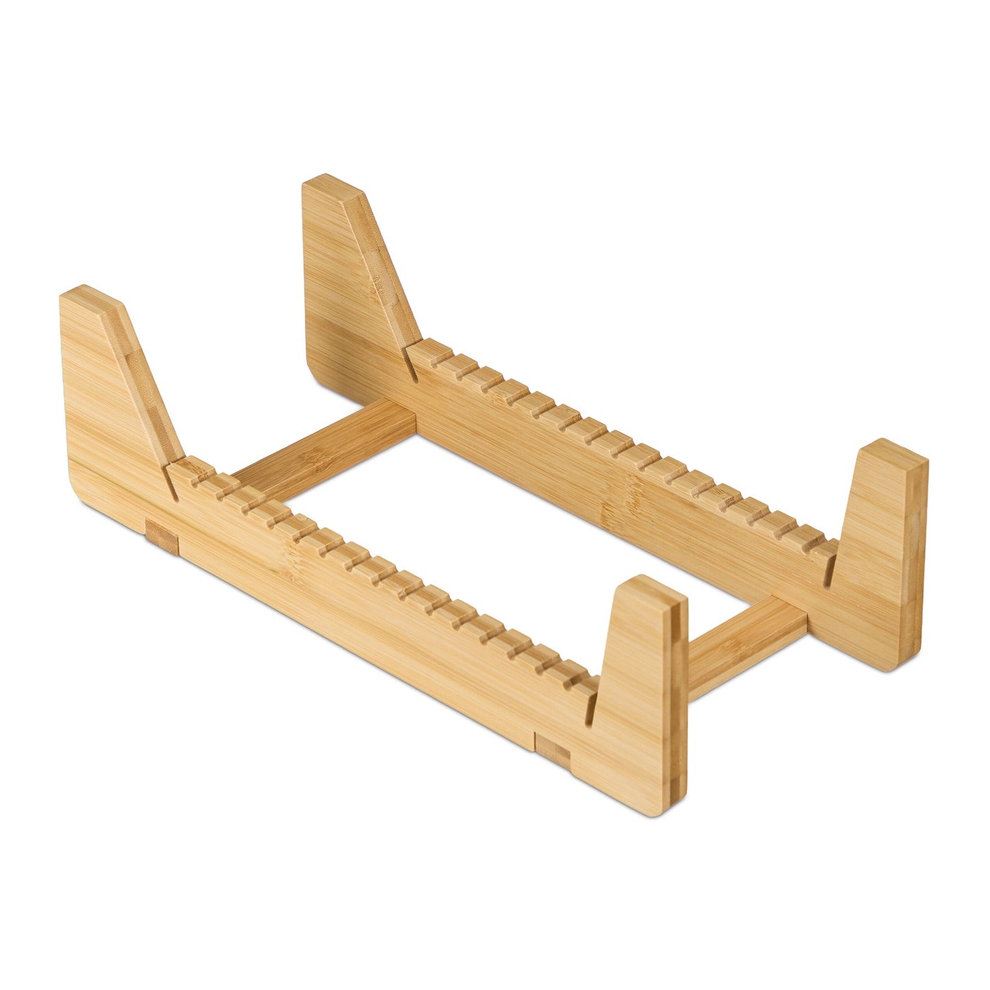 Vinyl Record Holder, Bamboo Stand for 50 LPs
