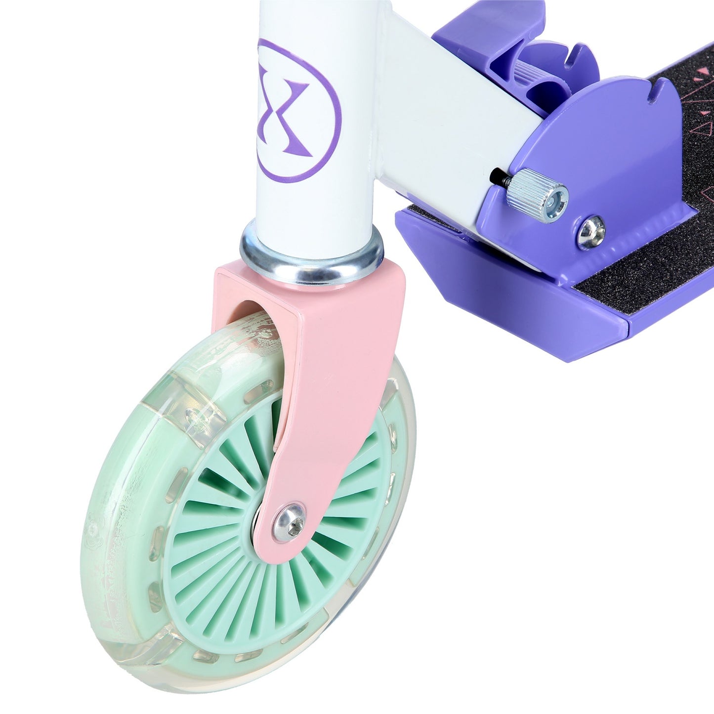 Violet Kick Scooter, 120mm Wheels, Adjustable Height