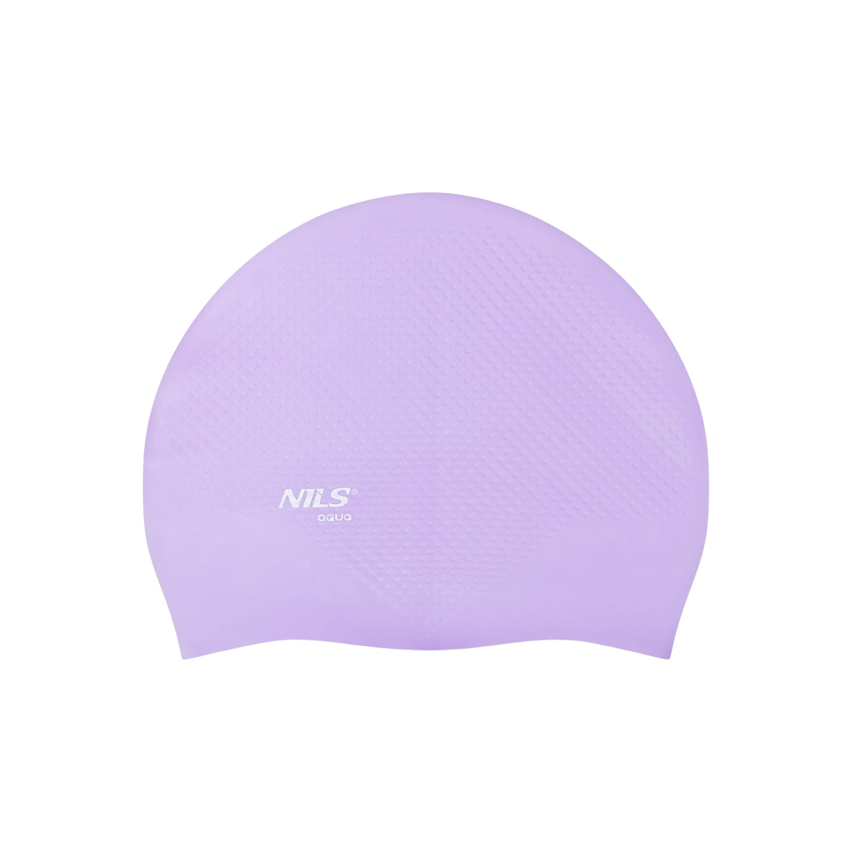 Violet Silicone Swimming Cap, Solid Color, Dots Design