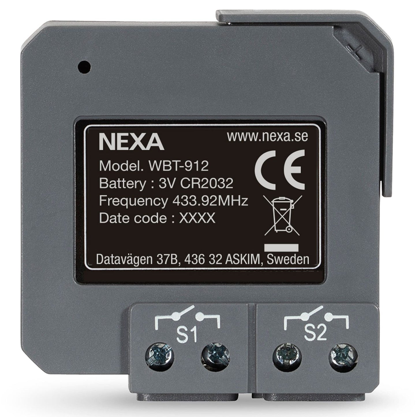 WBT-912 2-channel recessed transmitter