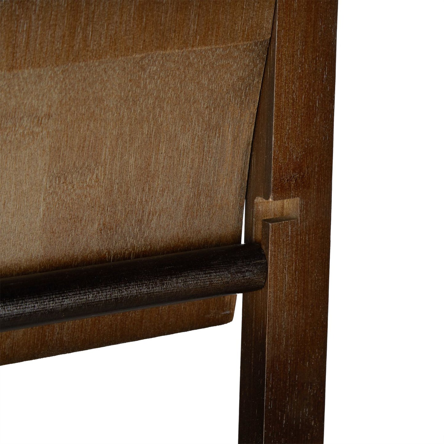 WC chair bamboo dark brown