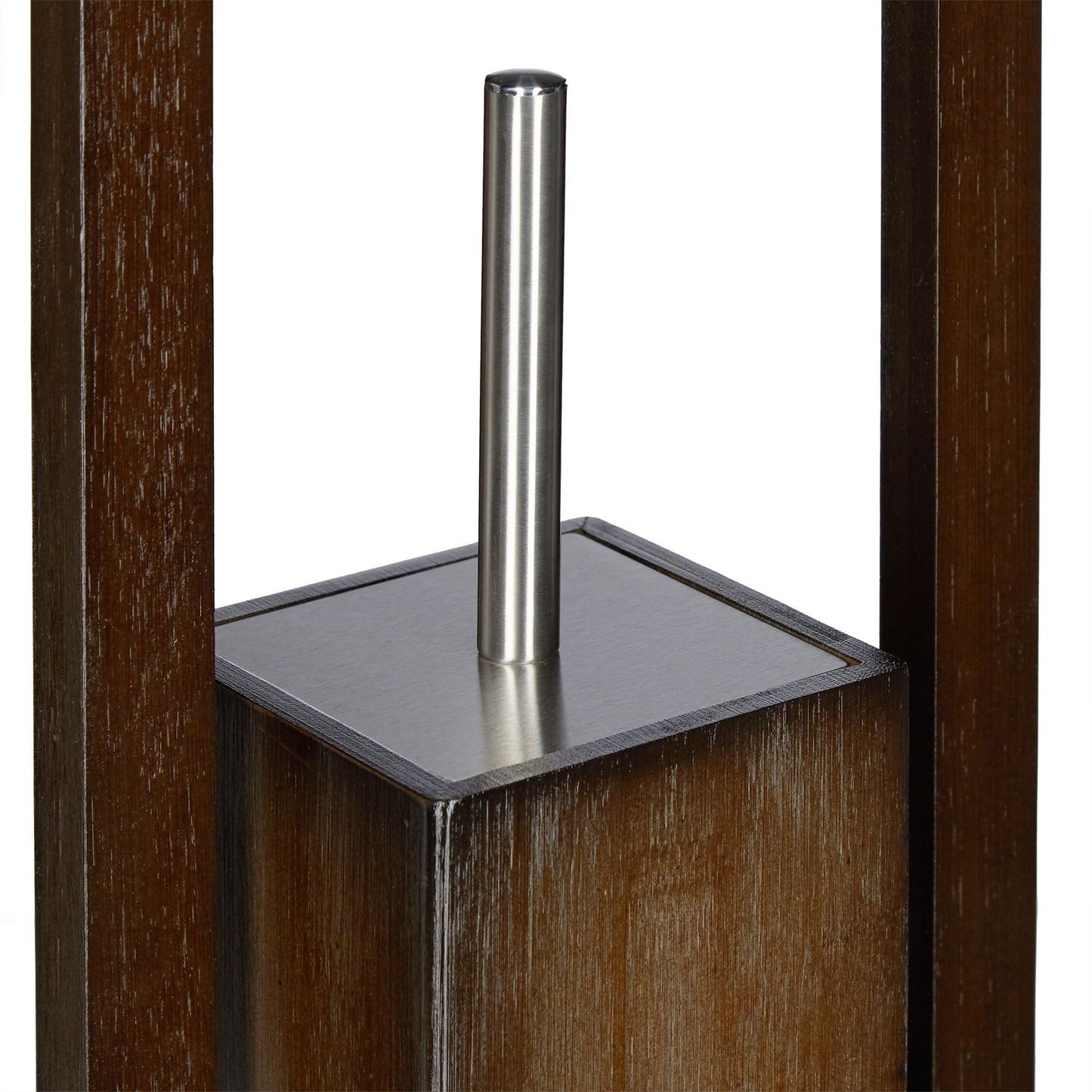 WC chair bamboo dark brown