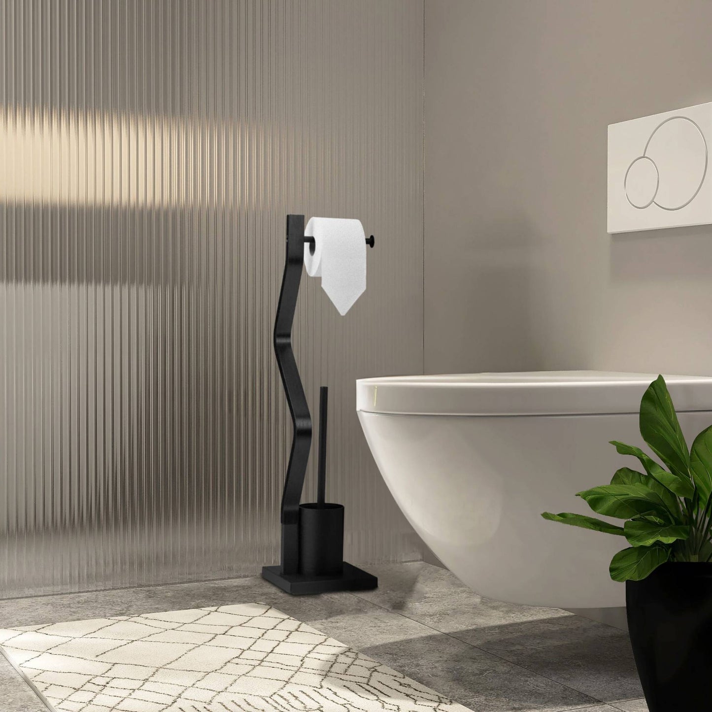 WC chair black