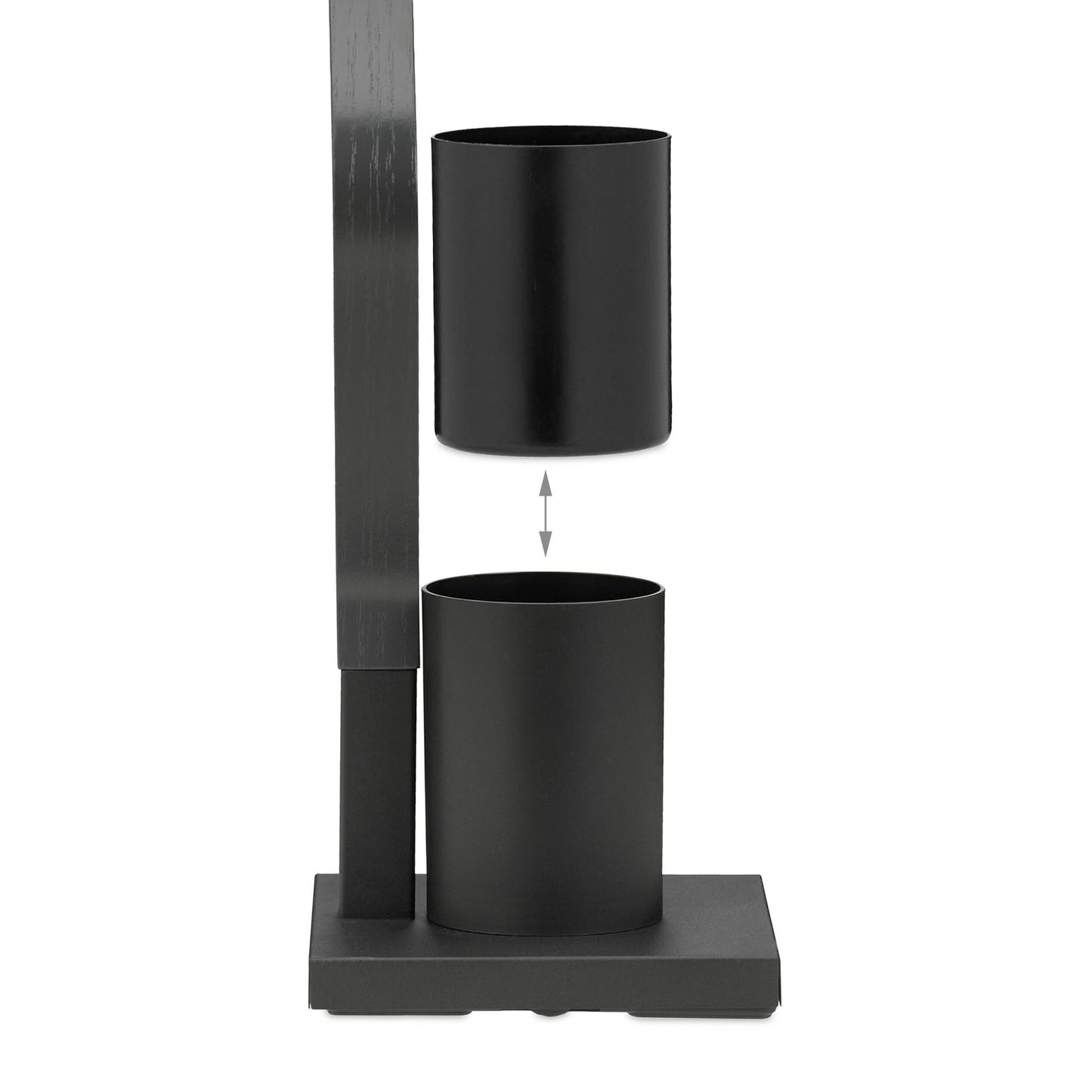 WC chair black/grey