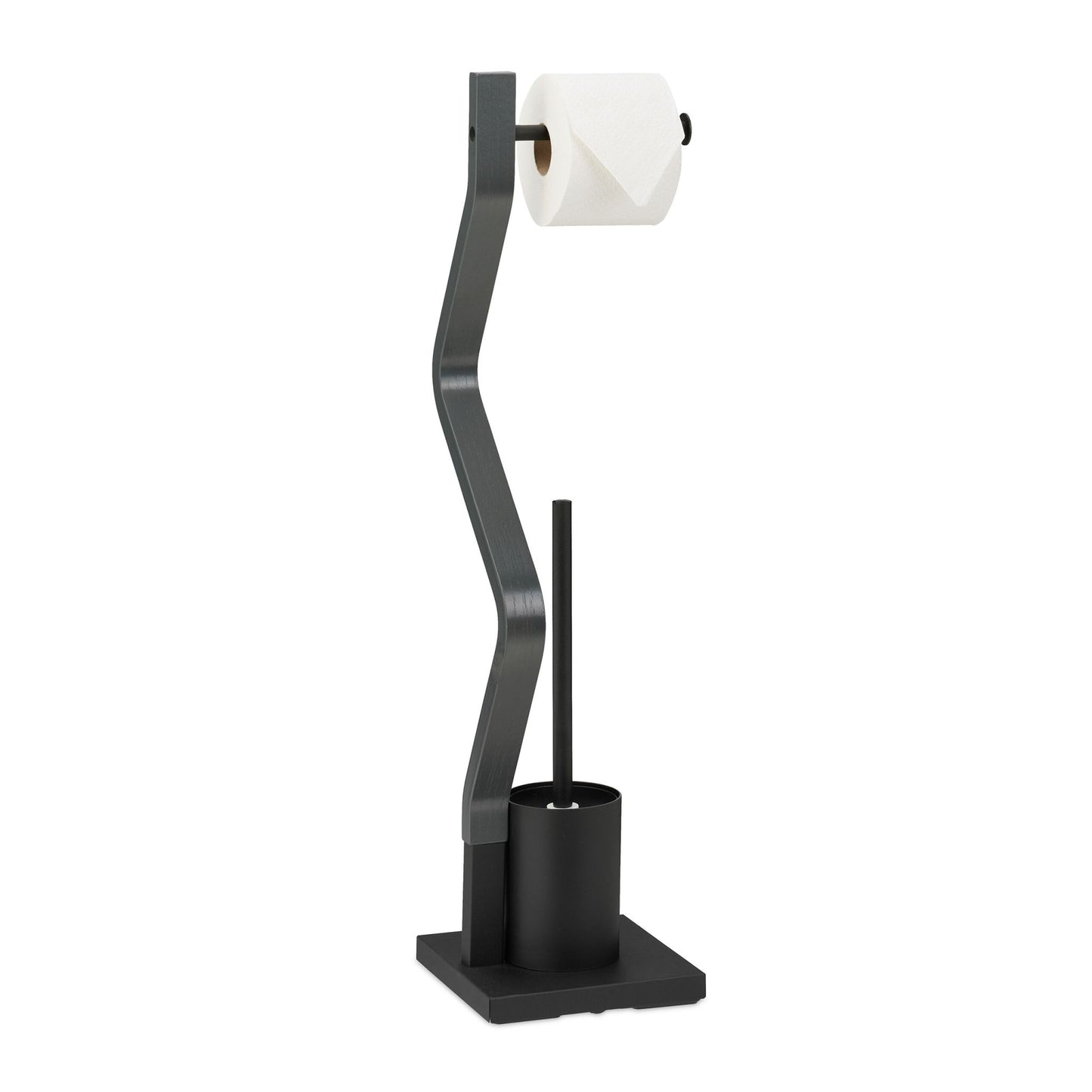WC chair black/grey