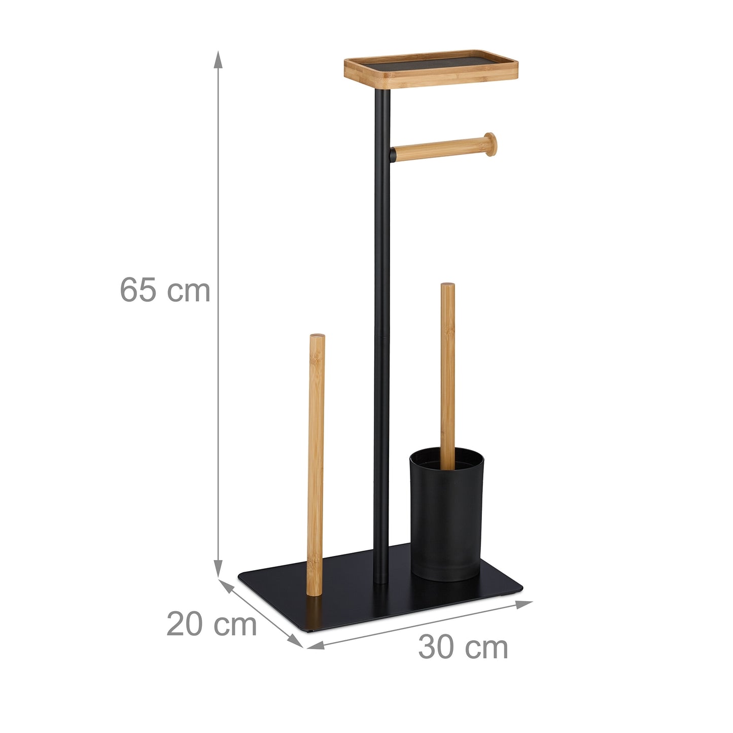 WC chair in bamboo and iron