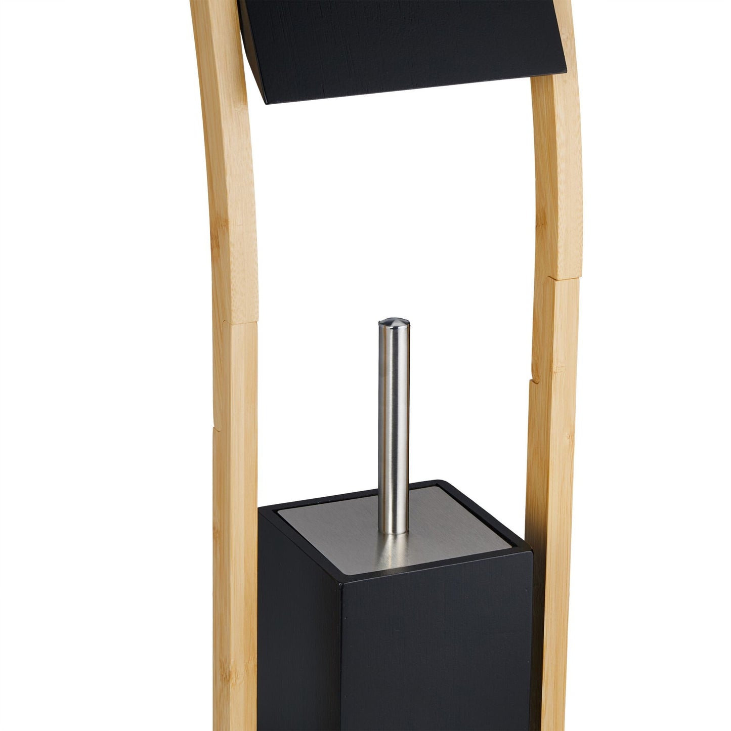 WC chair in bamboo black