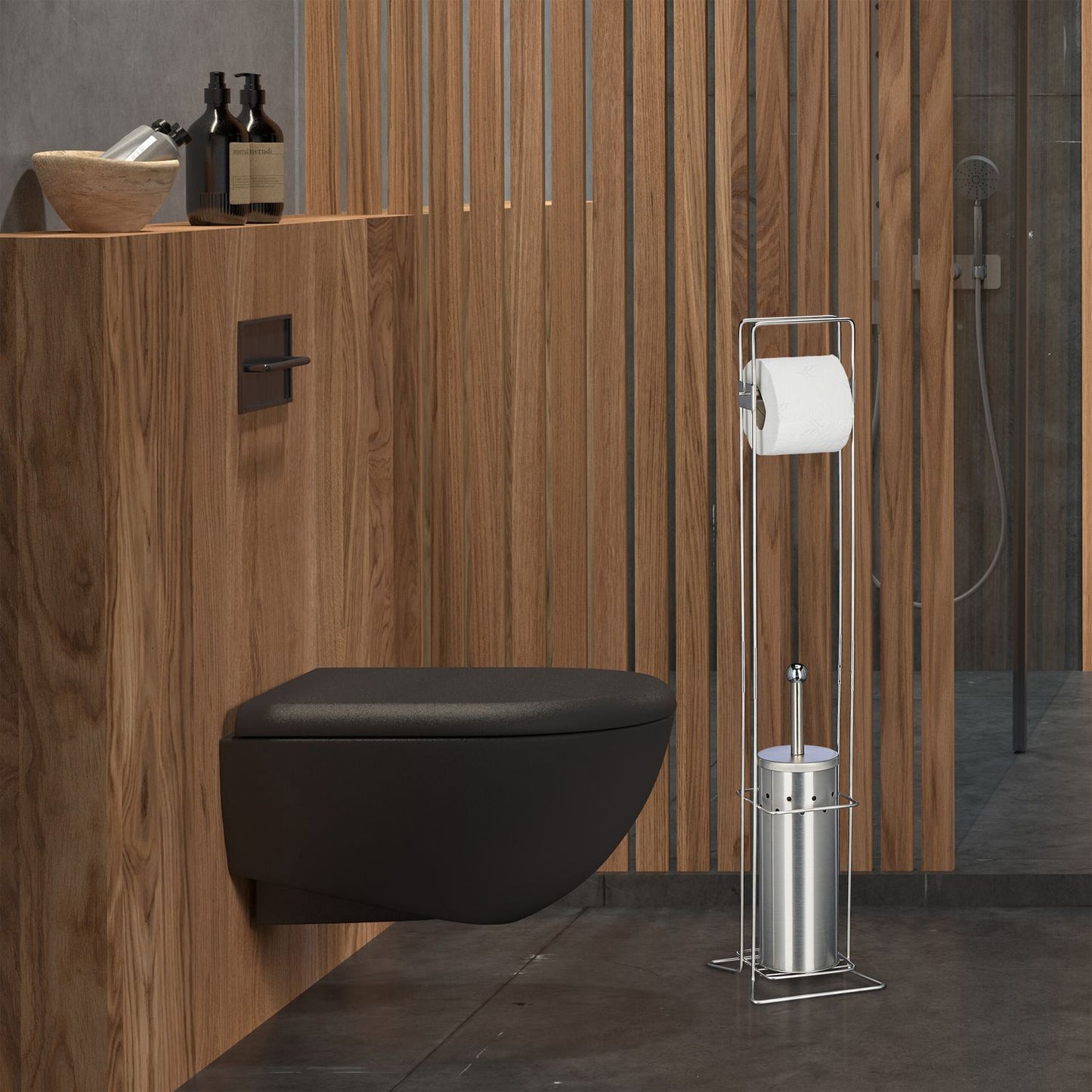 WC stand in stainless steel